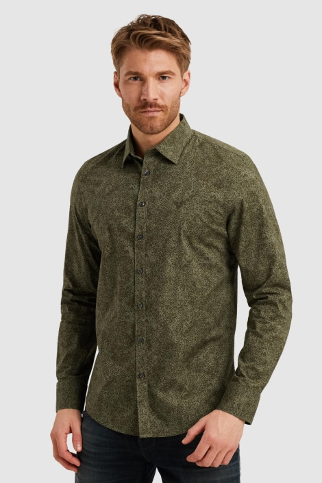PME legend long sleeve shirt print on ctn/lyc